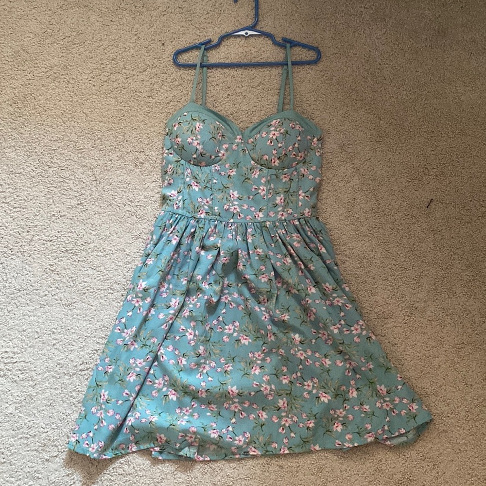 Floral Corset Mini Dress